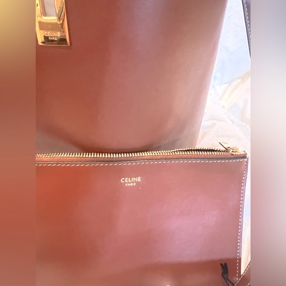 Celine Bucket 16 Bag in Smooth Calfskin, Tan - Picture 2 of 7